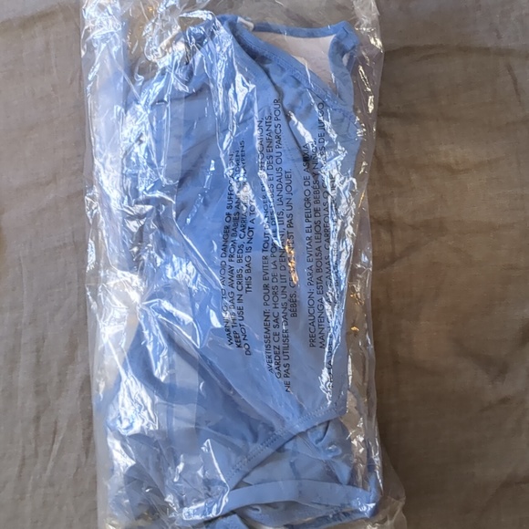 WeWoreWhat Danielle Belted One Piece Swimsuit Jean Blue - Picture 5 of 5